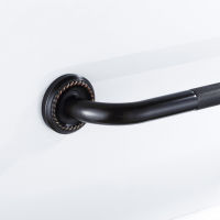 Black Bathroom Grab Bar Brushed Brass Bath Tub Towel Rail Bar Toilet Handrail Strong Shower Safety Support Handle Straight 50 CM