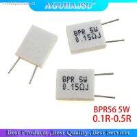 ﹍❀◎ 10pcs BPR56 5W 0.1 0.15 0.22 0.25 0.33 0.5 ohm Non-inductive Ceramic Cement Resistor 0.1R 0.15R 0.22R 0.25R 0.33R 0.5R