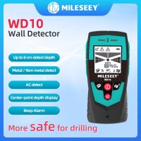 Mileseey WD10 Multifunction Wall Detector Scanner Large Area Sensor For Metal Nonmetal AC Wire Finding With LCD Display And Beep