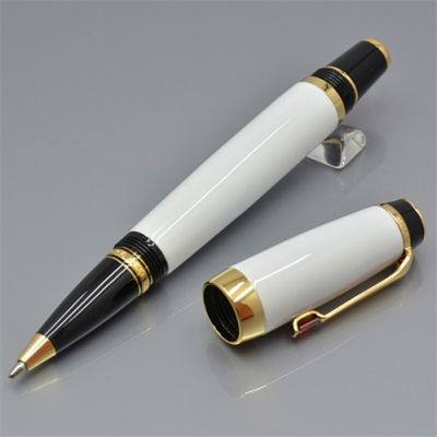 High Quality Black White Roller ball pen Fountain pen office stationery Promotion calligraphy ink pens For Christmas Gift