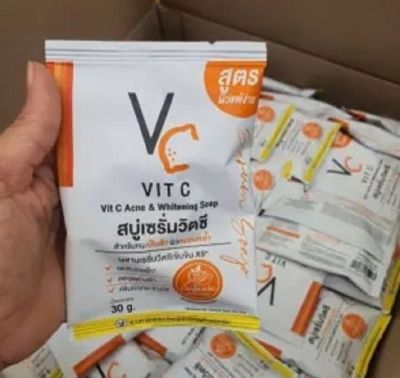 VC Vit C Acne and Whitening Soap สบู่เซรั่มวิตซี (30 กรัม
