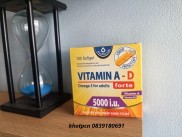 Chính hãngViên Uống Vitamin A D Bổ Sung Vitamin Giảm Nguy Cơ Khô Mắt Mỏi