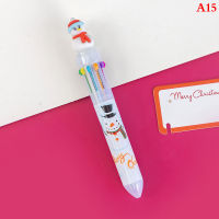 สำนักงานปากกาลูกลื่น0.5มม. ลายการ์ตูนปากกาลูกลื่นลายคริสต์มาสน่ารัก10สีปากกาแปลกใหม่อุปกรณ์การเขียนของโรงเรียนสำนักงาน