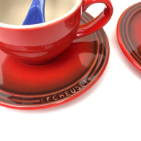 French cool color Le Creuset  ถ้วยชาถ้วยกาแฟ ชุดน้ําชา 6 ชุด