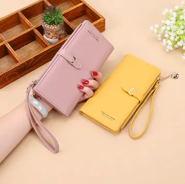 Light Blue Fashion Lady Clutch Long Purse Card Pencil Bag | Shpirulina.com