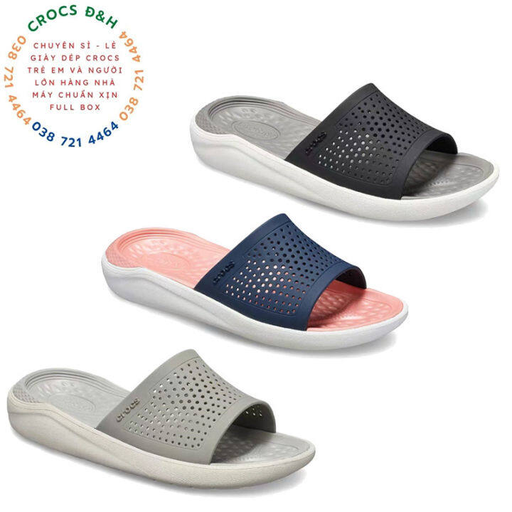 Giày dép crocs - dép lê nhựa crocs literide cho cả nam và nữ chống thấm  nước,