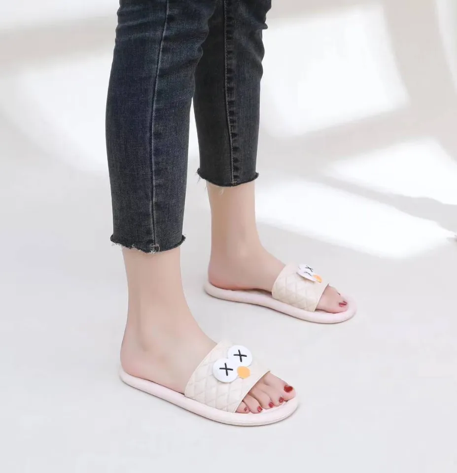 ATLLP Korean style Fashion on sales Flat Flip Flops Slippers Flats