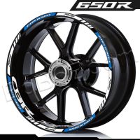 สำหรับฮอนด้า CBR650R Cbr 650R Cbr650 Cbr 650R 2020 2021 2022สติกเกอร์ล้อรถจักรยานยนต์รูปลอกติดขอบอุปกรณ์เสริมแต่งลายทางสะท้อนแสง