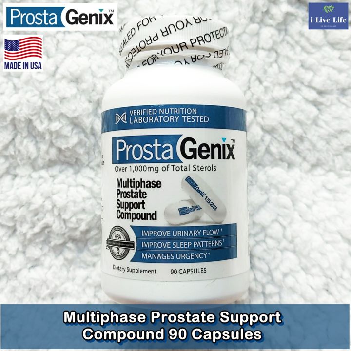 อาหารเสริม-สำหรับผู้ชาย-ต่อมลูกหมาก-multiphase-prostate-support-compound-90-capsules-prostagenix