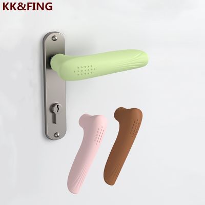 【cw】 KK amp;FING Doorknob Sleeve Silicone Children 39;s Anti collision Door Handle Gloves Baby Safely Pull ！