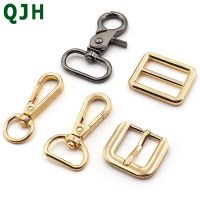 6PCS DIY Craft Leather Belt Backpack Belt Parts Metal Keychain Rotation Trigger Lobster Buckle Hook Hook Key Chain Ring