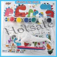 【hot sale】 ●☑✣ B02 Dinosaur Toys Painting Set Dinosaur Crafts for Kids Paint Art Sets for Kids with 6 Dinosaur Paint Your Own Kit