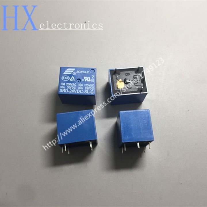 【Worth-Buy】 รีเลย์ Srd-12vdc-sl-c Srd-24vdc-sl-c Srd-48vdc-sl-c 24V 48V 250vac 10a 5pin