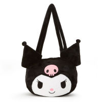 HKSNG New Style Cute Cartoon Plush Face-Shaped Large Capacity Shoulder Bag Rabbit Cat Devil Totes