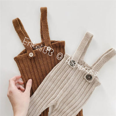 2021EnkeliBB Highly Recommented Toddler Boys Girls Winter Knit Overalls Beautiful Color Kids Warm Bottoms Made of Wool Baby Pants