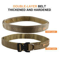 2 Inch Quick Release DRing Fighter Belt Tactical Molle Belt Army Style Combat Belts Men Military Canvas Waistband Outdoor Tools