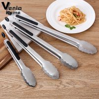 9/12/14/16 Inch BBQ Grilling Tong With Lock Stainless Steel Salad Bread Serving Tong Non-Stick BQ Tong Utensil Cooking Clip New Cooking Utensils