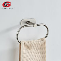 Stainless Steel Silver Bathroom Hardware Set Towel Rack Toilet Paper Holder Towel Bar Hook Bathroom Accessories without nails