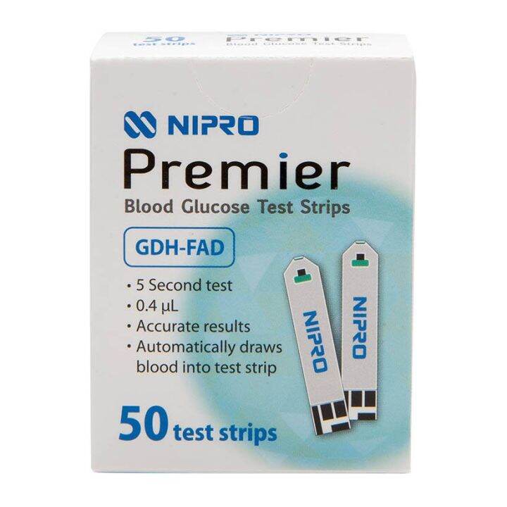 Que thử đường huyết Nipro Premier hộp 25 que NIPRO PREMIER BLOOD