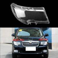 ฝาครอบไฟหน้ารถสำหรับเลนส์ Skoda 2009-2013ไฟติดศีรษะพลาสติกโป๊ะไฟแบบโปร่งใสเปลือกเปลี่ยนกระจกต้นฉบับ