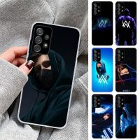 Handsome Alan Walker Phone Case For Samsung Galaxy S23 S22 S21 Plus Ultra A12 A32 A53 Transparent Phone Cover