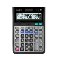 Casio Calculator เครื่องคิดเลข  คาสิโอ รุ่น  DS-1JT แบบทนทาน สีตัวเลขไม่เลือน 10 หลัก สีเทา