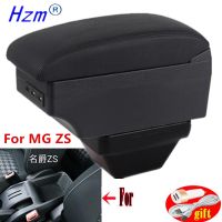 For MG ZS Armrests For MG ZS Car Center Console Storage Armrest Box Modification Essories With LED USB Can Charge