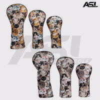 Golf Head Cover #D #FW #U  ครอบหัวไม้กอล์ฟ ลายน้องแมวมีมิติ ผ้า Nylon นำเข้าชนิดพิเศษ