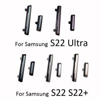 เหมาะสำหรับ S22 Samsung Galaxy ที่ S22เป็นพิเศษ + บวกกรอบกรอบโทรศัพท์ของแท้กดเปิดปิดคีย์ด้านข้างชิ้นส่วนปุ่มปรับระดับเสียง