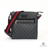 GUCCI MESSENGER 20 BLACK GG SUPREME MONOGRAM SHW