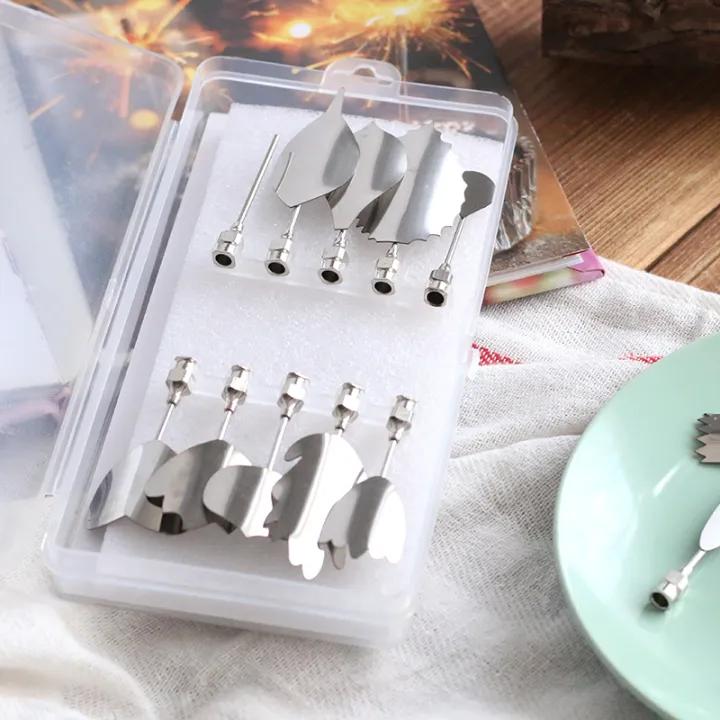 3D jelly flower tool set 304 stainless steel 1 tube 10 syringe art