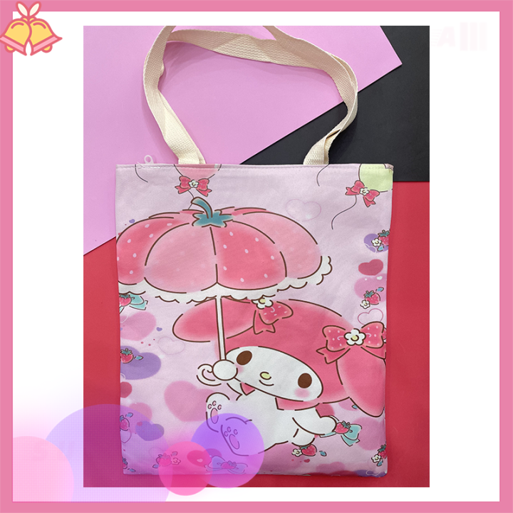 จัดส่งที่รวดเร็ว-love-bear-canvas-bag-กระเป๋าผ้าแคนวาสลายการ์ตูนสุดน่ารัก-อเนกประสงค์-เบา-ทนทาน-โชว์สไตล์น่ารัก