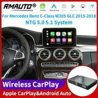 RMTECH Wireless Apple CarPlay NTG 5.0 5.1สำหรับ Mercedes Benz C-Class W205 GLC 2015-2018 Android Auto Mirror Link AirPlay เล่นรถยนต์