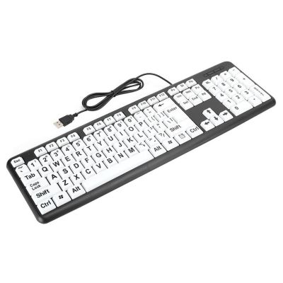 ”【；【-= Desktop Keyboard Laptop Keypad Low Vision Replaced Part Sweet Gift Professional USB Inter Universal Elderly