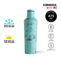 CORKCICLE ขวดสแตนเลสสูญญากาศ 3 ชั้น กักเก็บความเย็นได้นานถึง 25 ชม. เก็บความร้อนได้ 12 ชม. 475ML (16OZ) รุ่น CANTEEN BALI BLUE