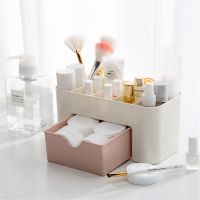 Multifunctional Makeup Organizer Box For Bathroom Cosmetic Storage With Drawer Eyeshadow Container Stand Holder Lipstick Case