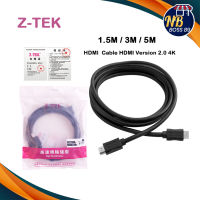 Z-TEK ของแท้ 100% สาย HDMI  Cable HDMI Version 2.0 4K 1.5M / 3M / 5M