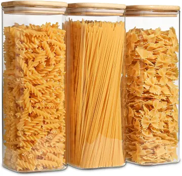 Airtight Tall Food Storage Container Set 2Pcs 2.8L Spaghetti