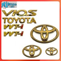 RTO Gen2โตโยต้า Vios Ncp93 Gen3โลโก้พวงมาลัยกระจังหน้าโลโก้รถด้านหน้าและด้านหลังโลโก้สีทอง