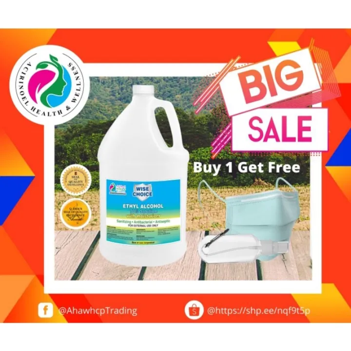 70 Ethyl Alcohol 1 Gallon (Antiseptic Antibacterial Sanitizing) | Lazada PH