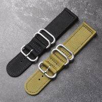 Extended canvas nylon double-layer 20 22 24MM dustproof waterproof and breathable mens chain suitable for fat people with thick wrists 【JYUE】