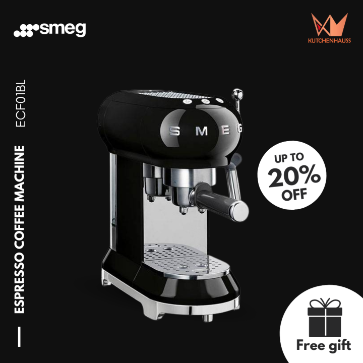 Smeg 50's Retro Style Espresso Coffee Machine ECF01 Lazada