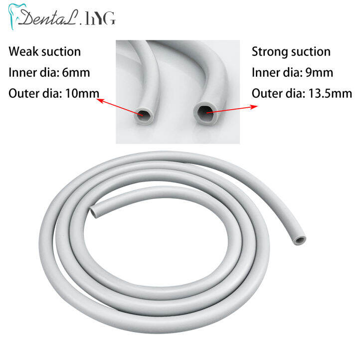 Dental Saliva Ejector Tubing Hose Dental Suction Tube with Tip Adaptor