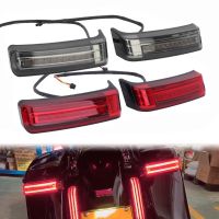 Motorcycle Led Saddlebag Turn Signal Light Rear Running Brake Lights For Harley Tou Street Glide Road King CVO 2014-2022