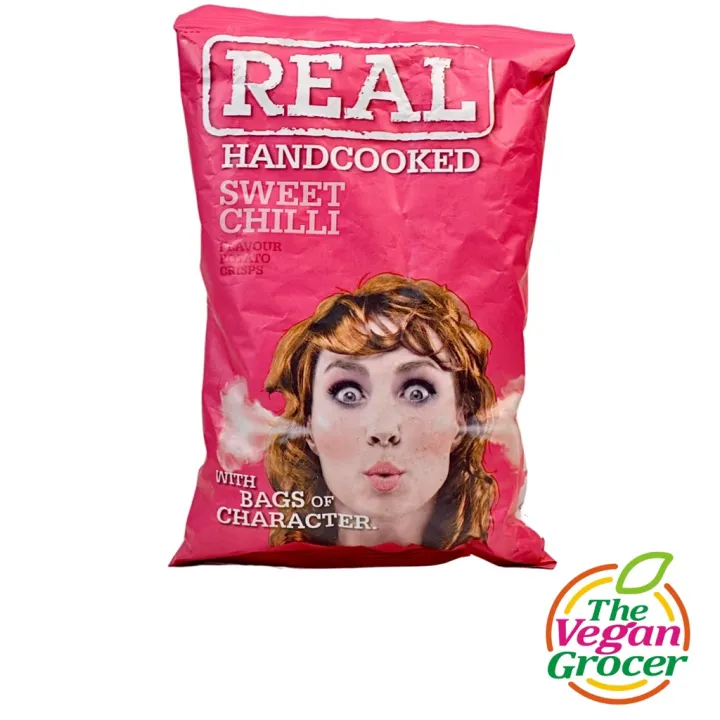 Real Handcooked Vegan Sweet Chili Potato Chips 150g | Lazada PH