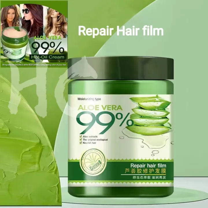 Aloe Vera 99 Repair Moisture Treatment Hot Oil Cream Hair Mask Repair