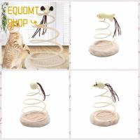 EQUOMT แผ่นกันรอยกัดสำหรับของเล่นแมวหนูแผ่นเมาส์อินเตอร์แอคทีฟป่านศรนารายณ์ตุ๊กตาสร้างสรรค์ของเล่นของเล่นหยอกแมวสำหรับสัตว์เลี้ยงมีความสุขในตัวเอง