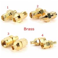 2Pcs/lot SMA To MCX Male Female Straight Connector SMA Male Female To MCX Male Female Adapter RF Coaxial Connector High Quality Electrical Connectors