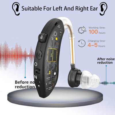 ZZOOI Bluetooth Hearing Aid Amplifiers USB Charge Hearing Aids Audifonos Sound Devices Volume Control Adjustable Tone Loss Ompensation