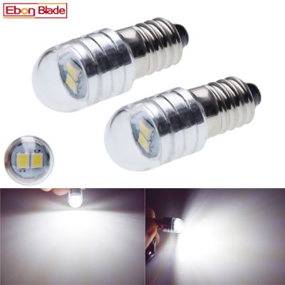 E10คู่หลอดไฟ Led ฐานสกรูขนาดเล็ก1447 2835แสงสีขาวสำหรับไฟฉายไฟฉายจักรยานโคมไฟ6V Dc 12V 24V Ac